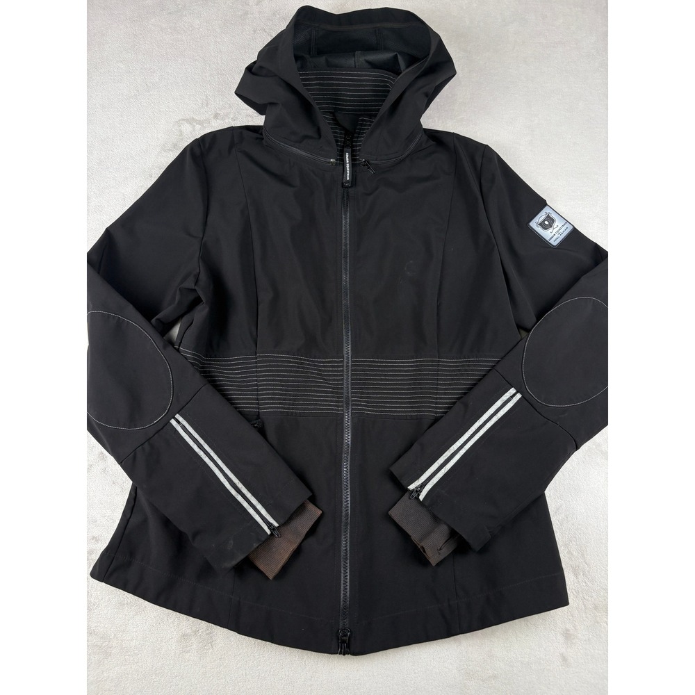 Asmar Equestrian Noel Asmar Black Softshell Hooded Riding Jacket Womens Large